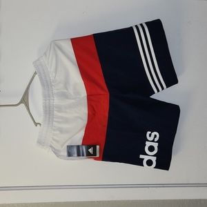 Adidas red, white and blue boys shorts size XL(14-16).